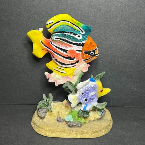 K's Collection Hand Painted Nautical Marine Tropical Fish Figure Sculpture 4.75" - Picture 2 of 7